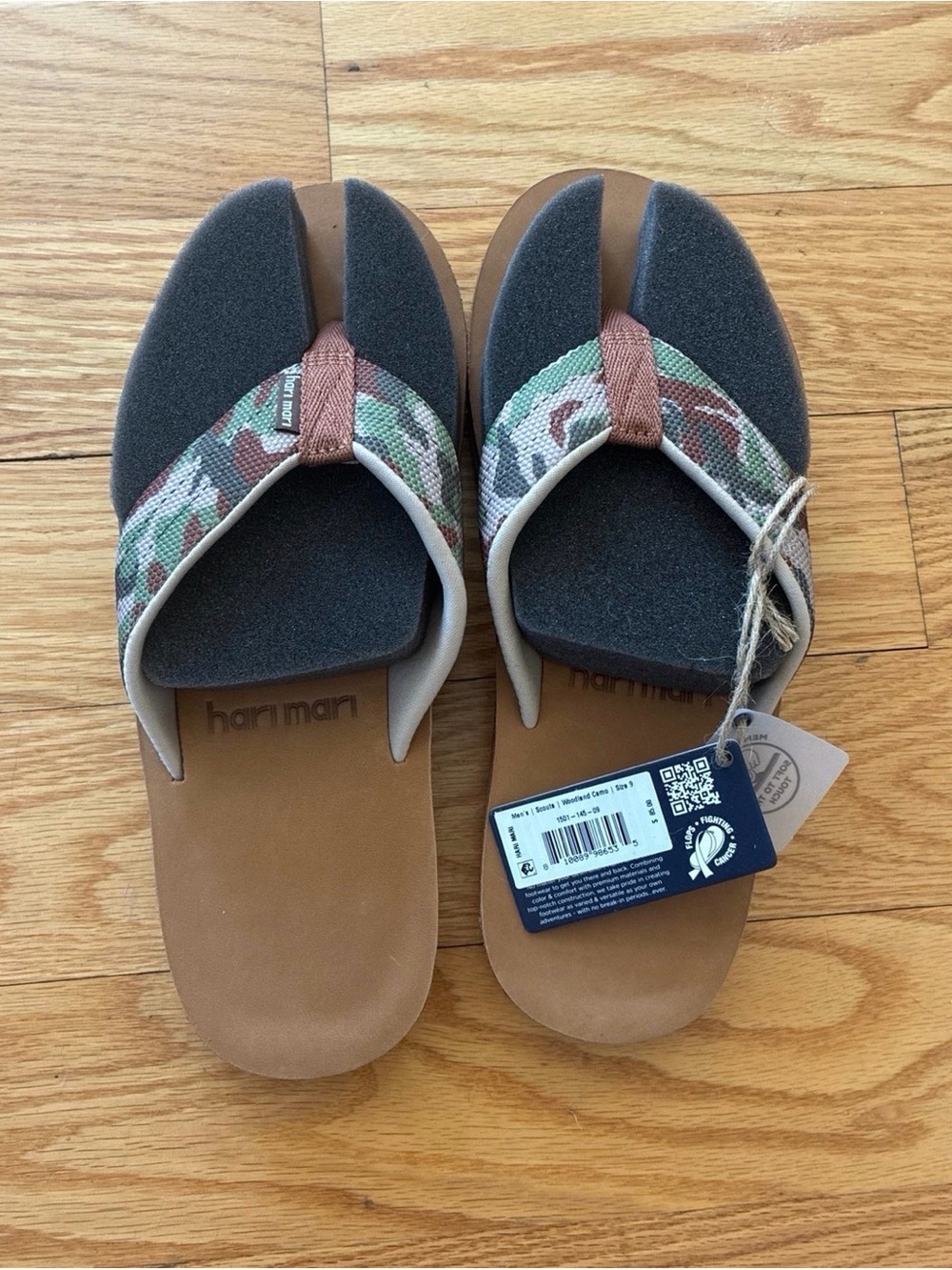 hari mari camo flip flops